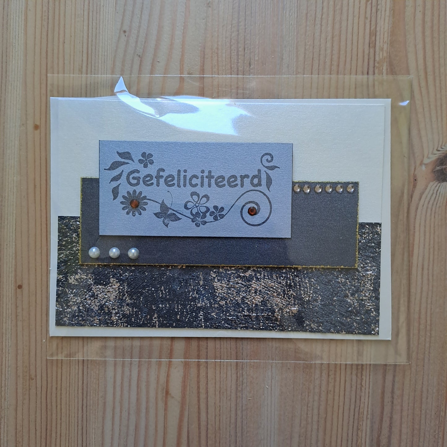 Wenskaart gefeliciteerd man