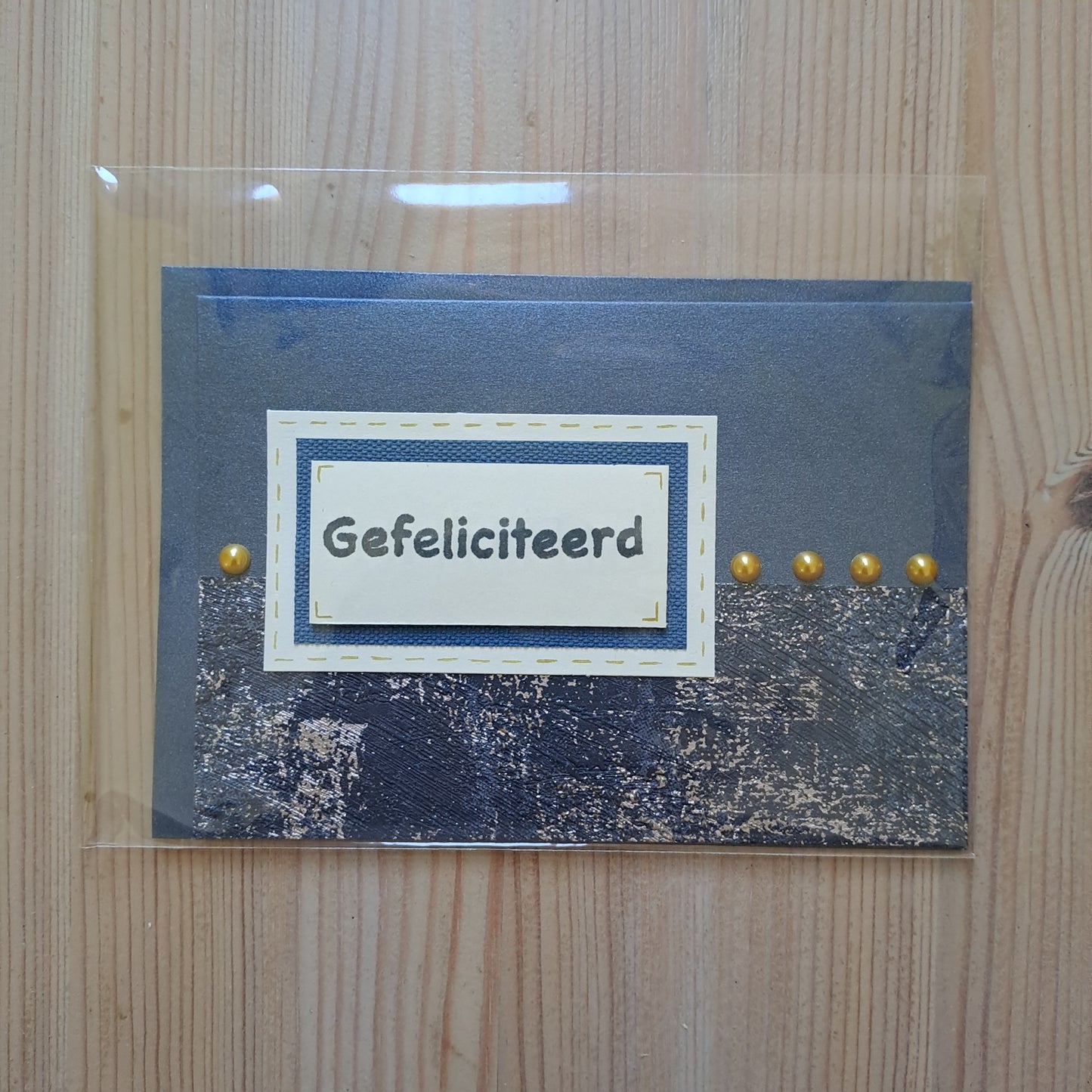 Wenskaart gefeliciteerd