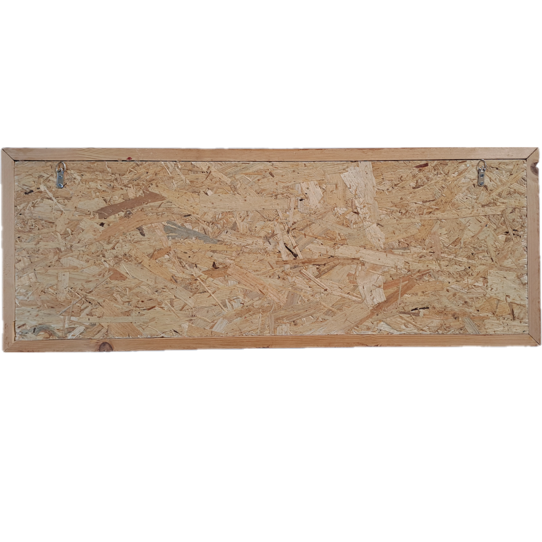 Houten wanddeco Forest achterkant