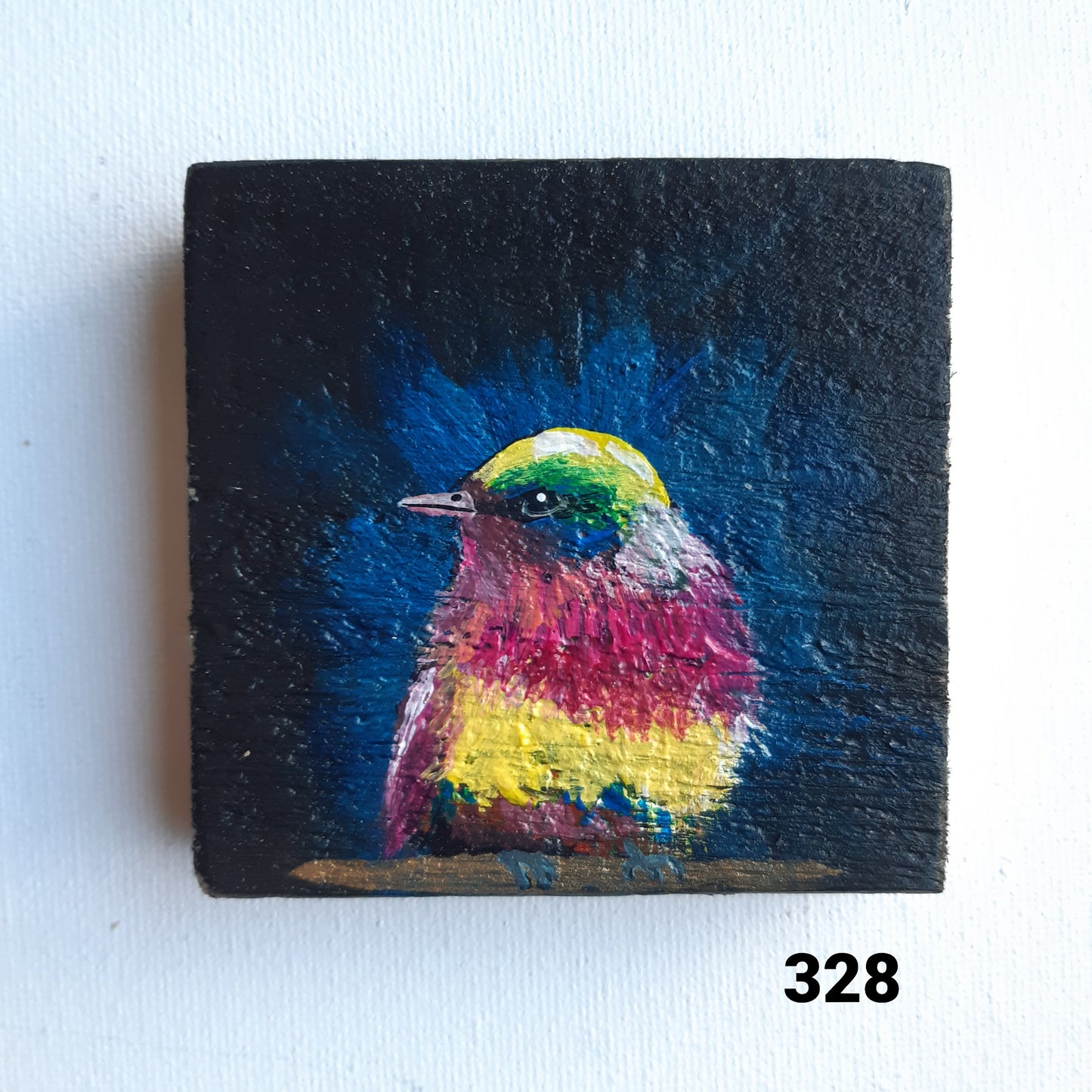 Vogel schilderijtje modern