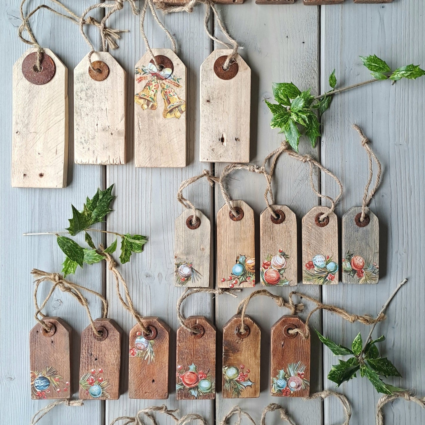 Houten prijskaartjes