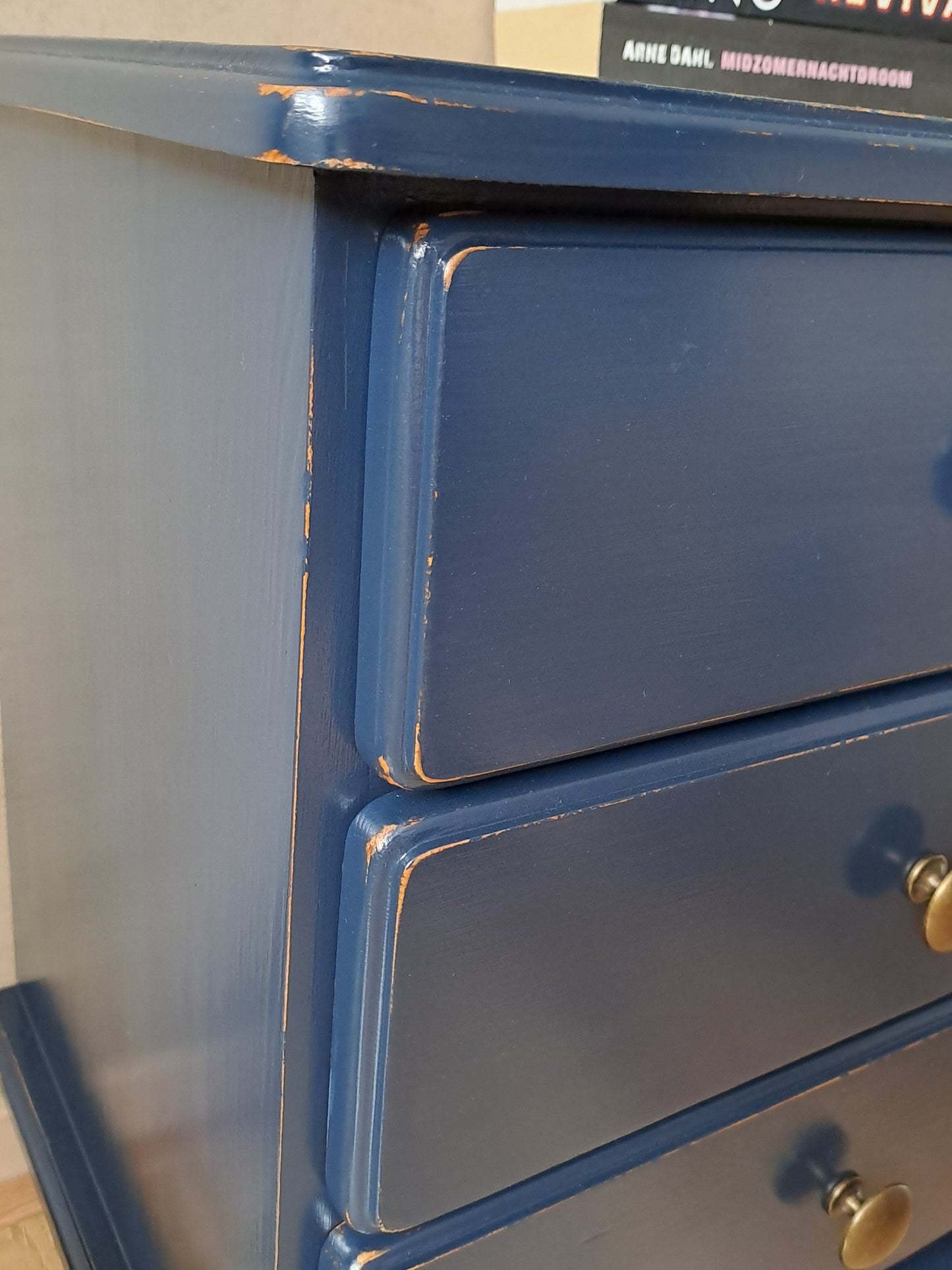 Nachtkastje donkerblauw