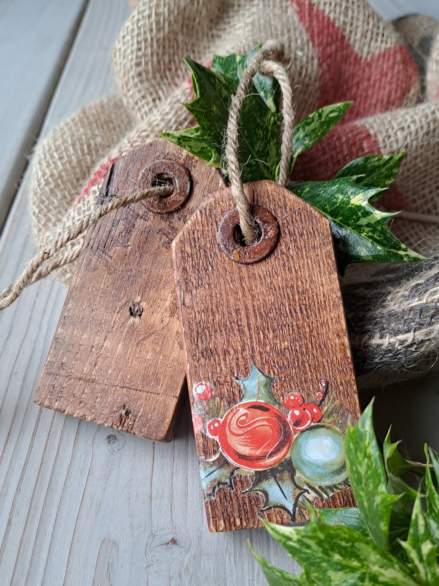 Houten prijskaartjes