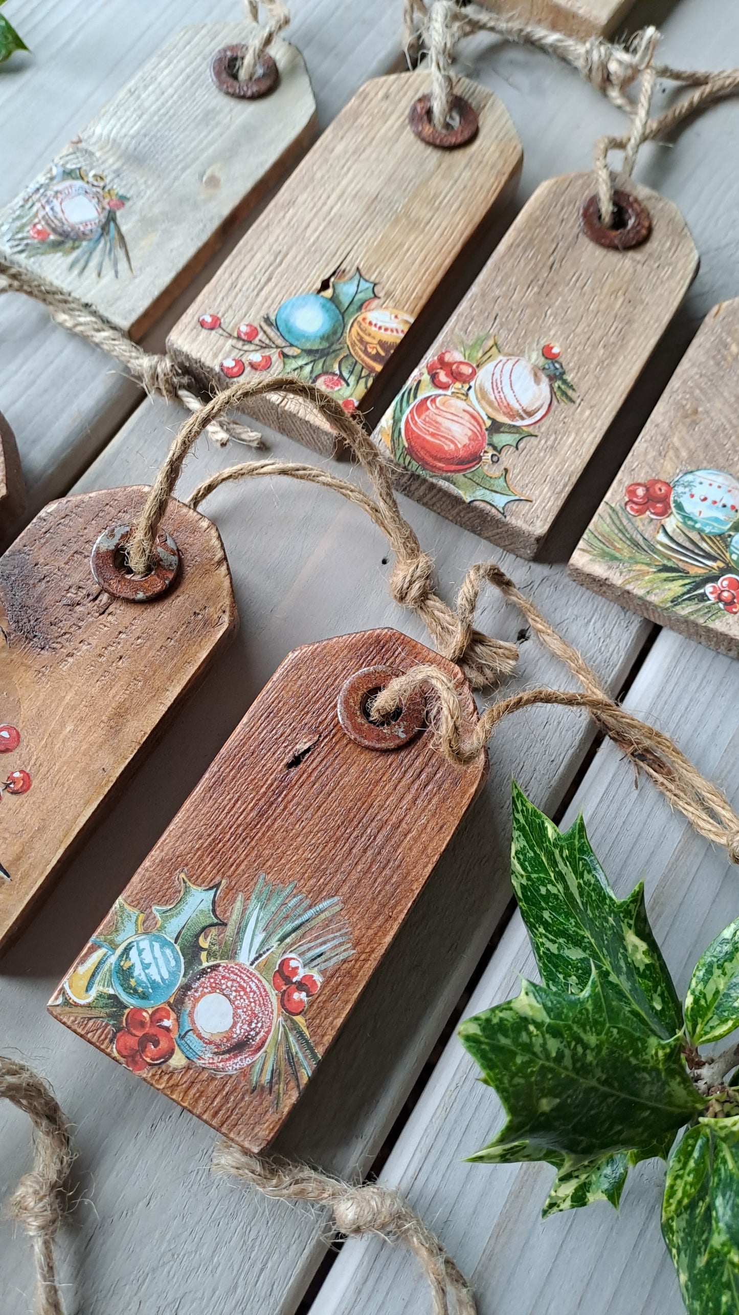 Houten prijskaartjes