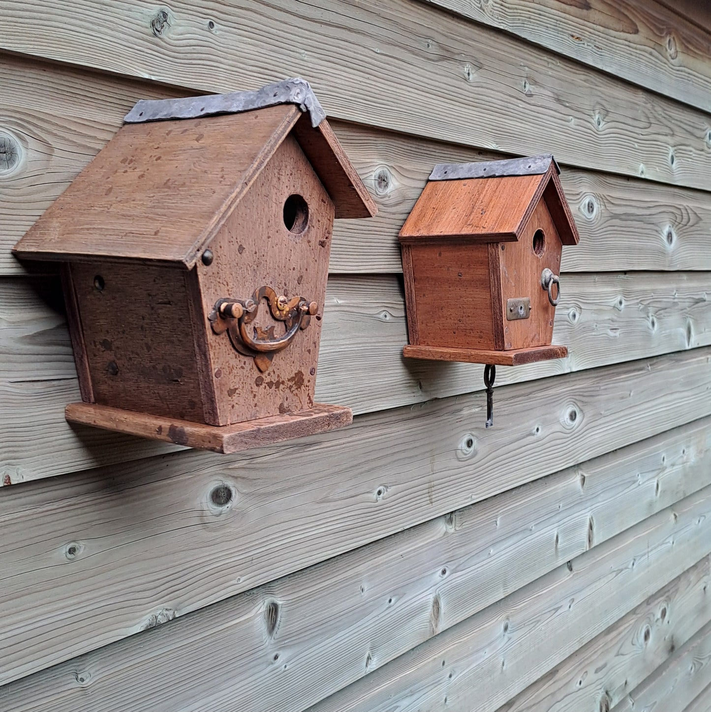 Rustieke vogelhuisjes
