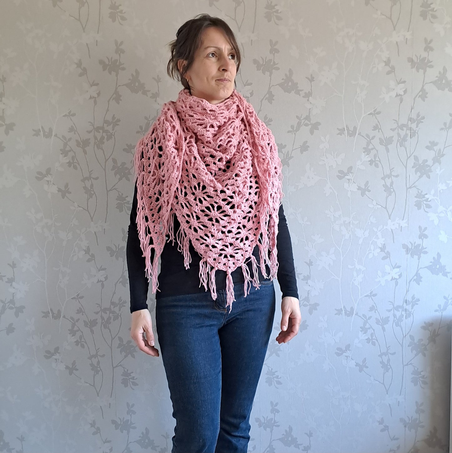 Omslagdoek bloempatroon