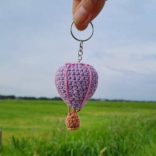 Haakpatroon Luchtballon sleutelhanger