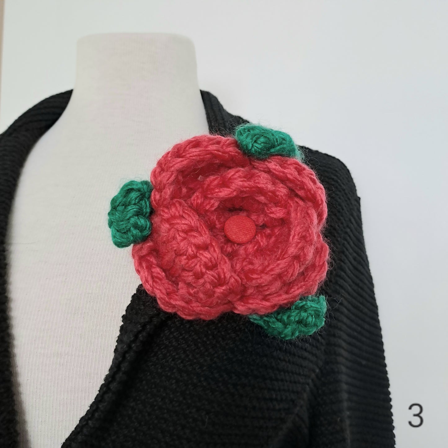 XL bloem broche