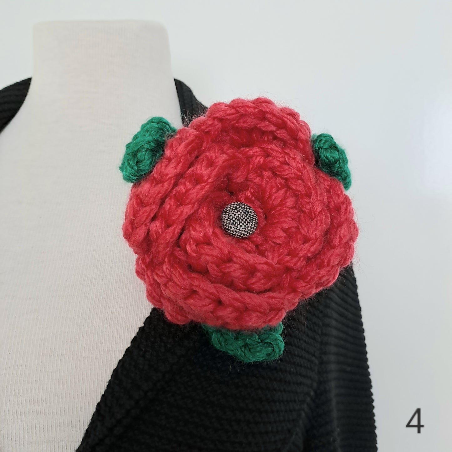 XL bloem broche