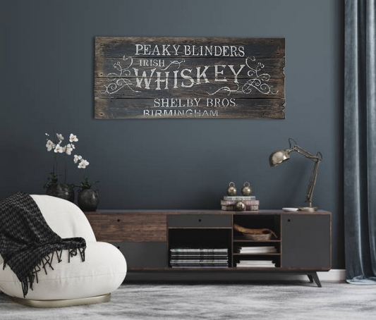 Wanddecoratie Peaky Blinders Whiskey