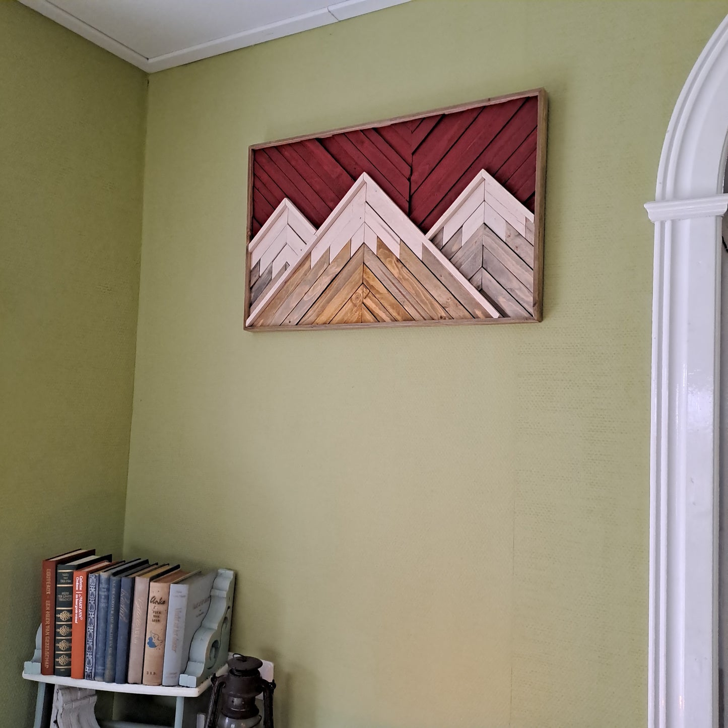 Wanddecoratie Mountain view div. kleuren