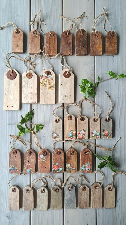 Houten prijskaartjes