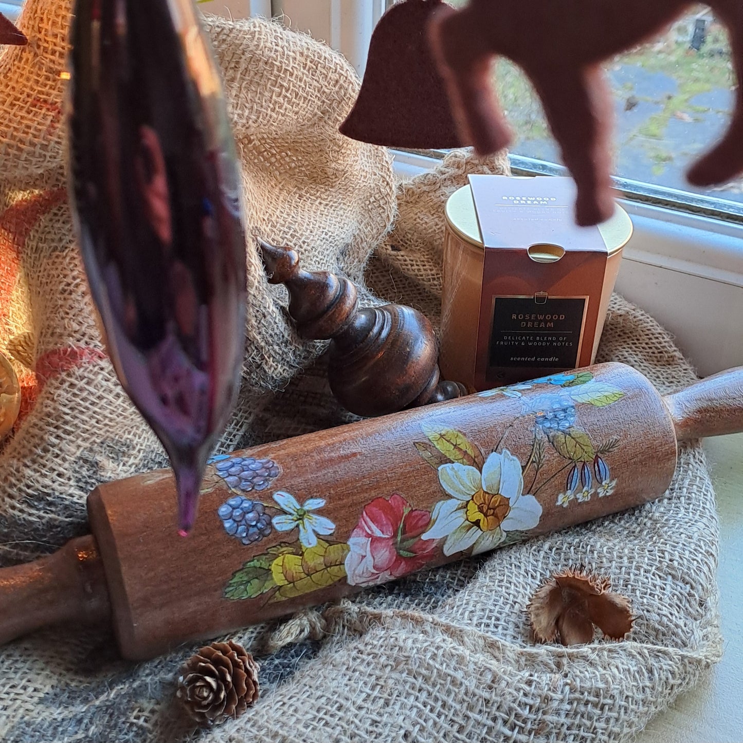 Decoratieve deegroller & pollepel