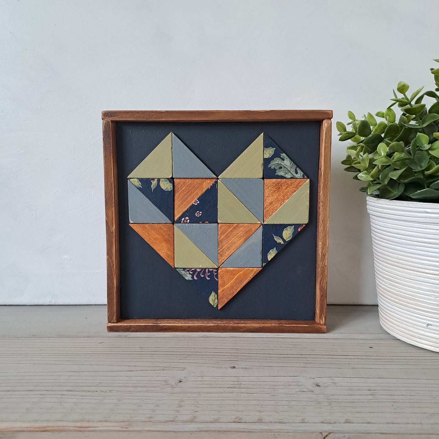 Houten decoratie hart
