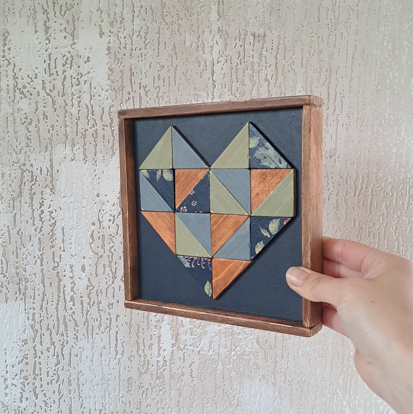 Houten decoratie hart