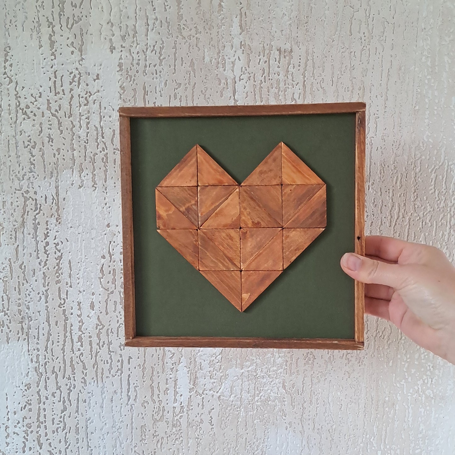 Houten decoratie hart
