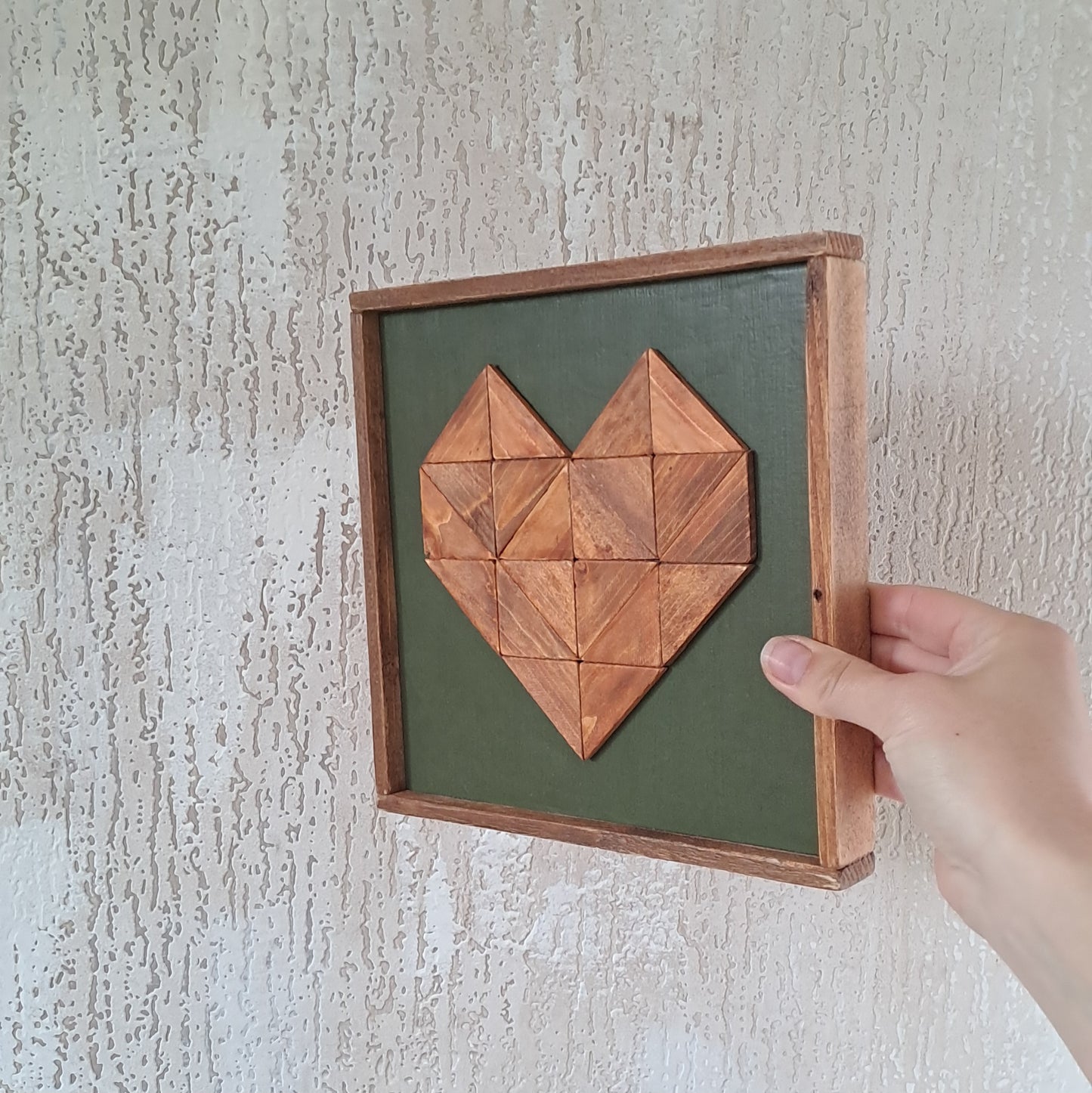 Houten decoratie hart