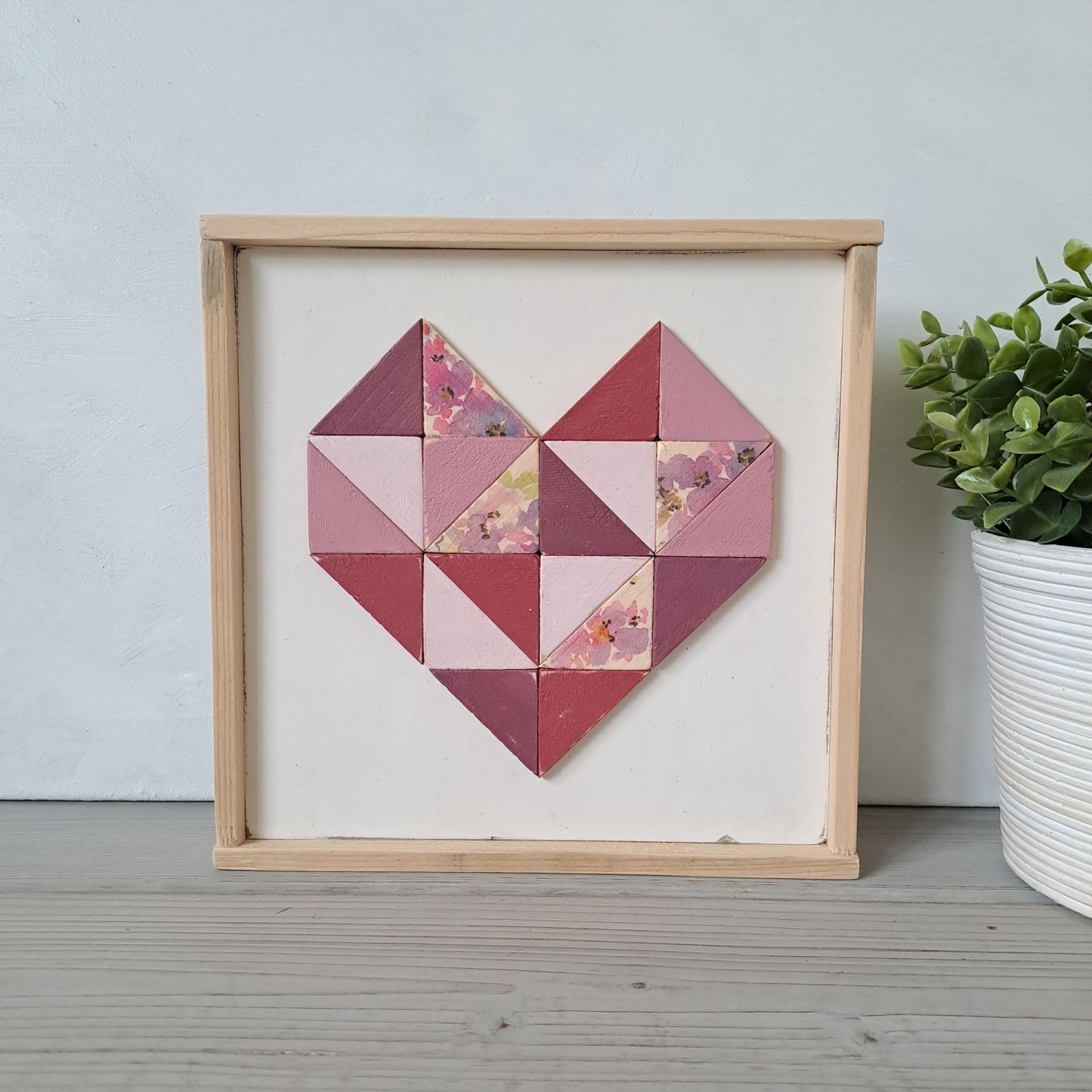 Houten decoratie hart