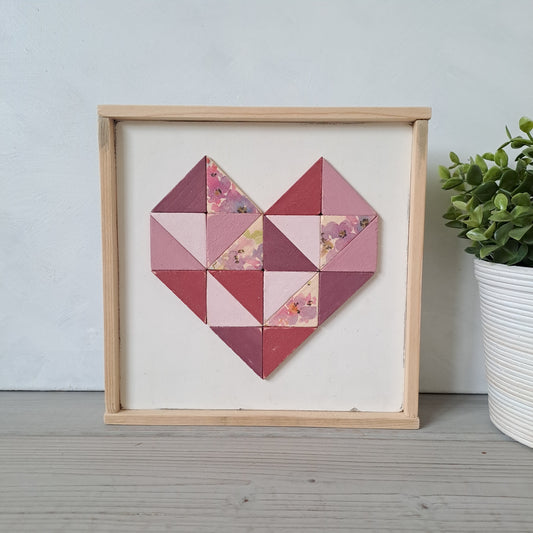 Houten decoratie hart