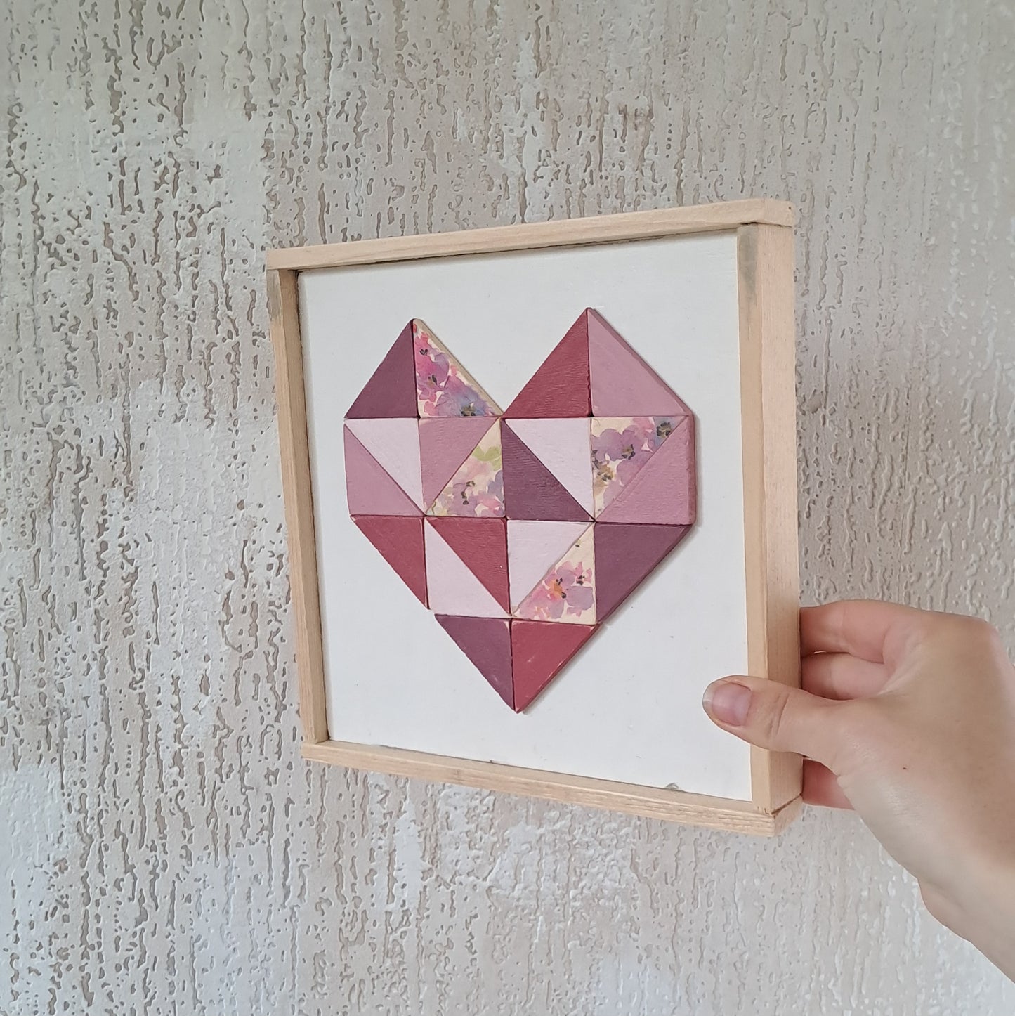 Houten decoratie hart