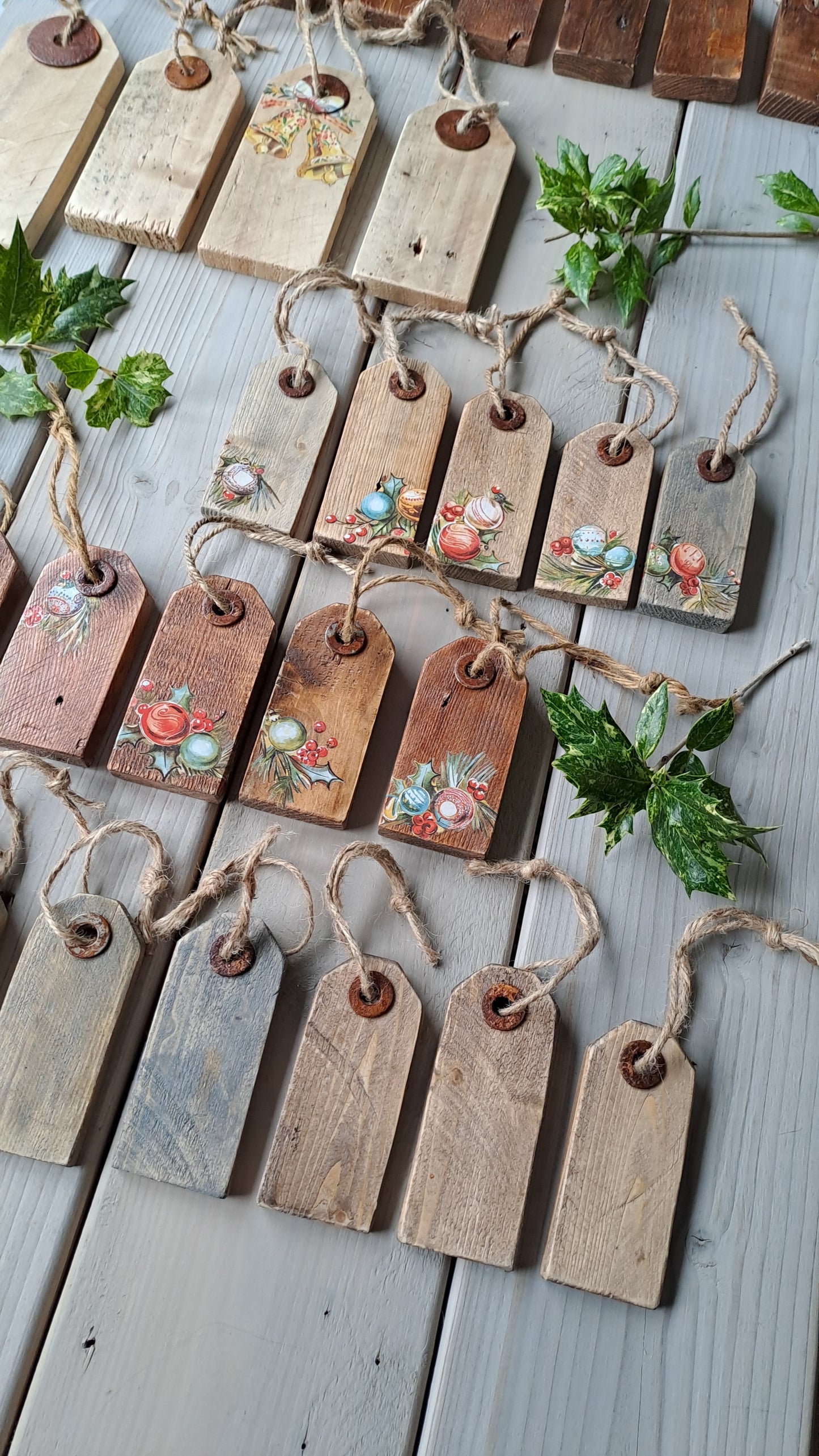 Houten prijskaartjes
