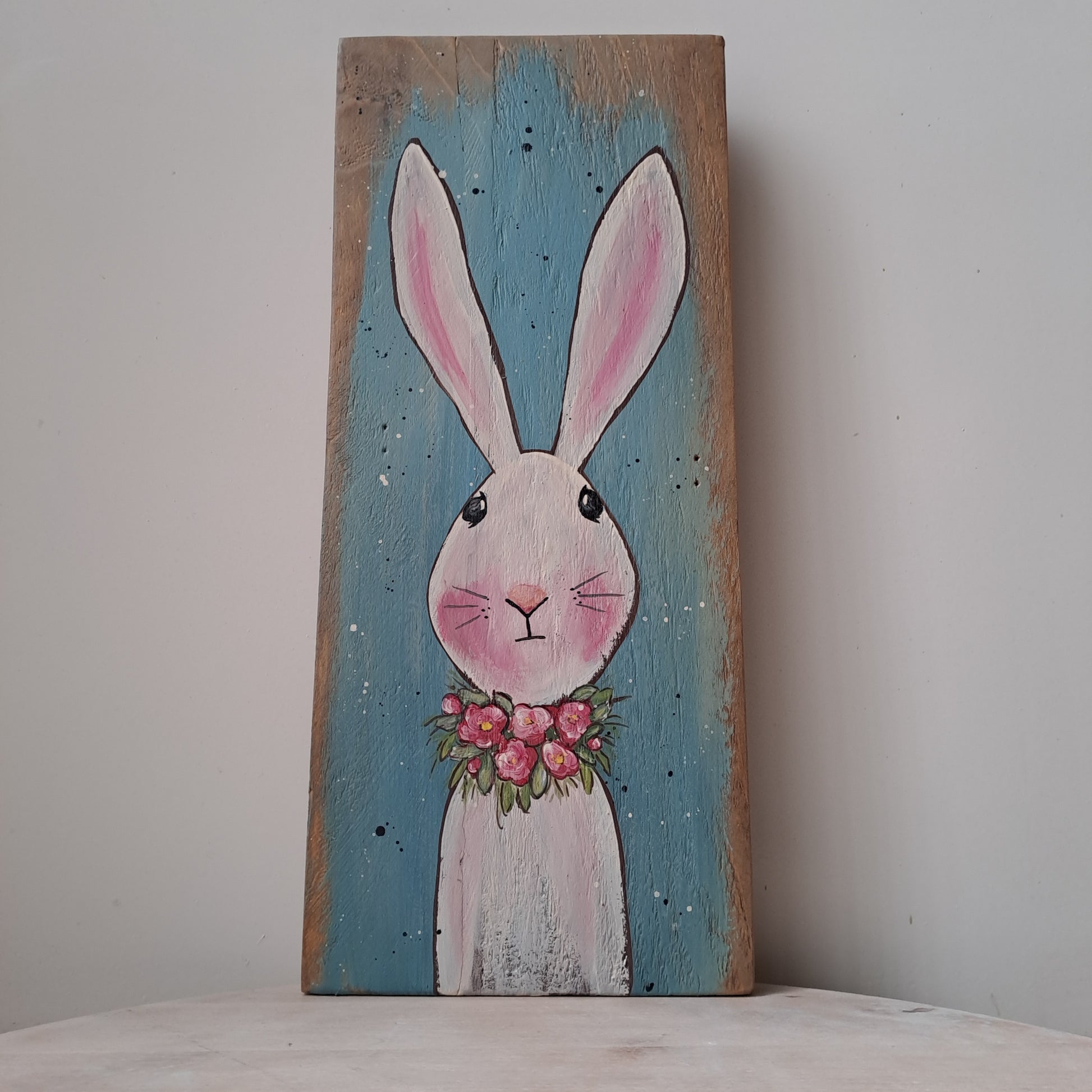 Schilderij Konijn van Kunst Kriebels op canvas, behang en meer Schilderij Konijn van Kunst Kriebels op canvas, behang en meer