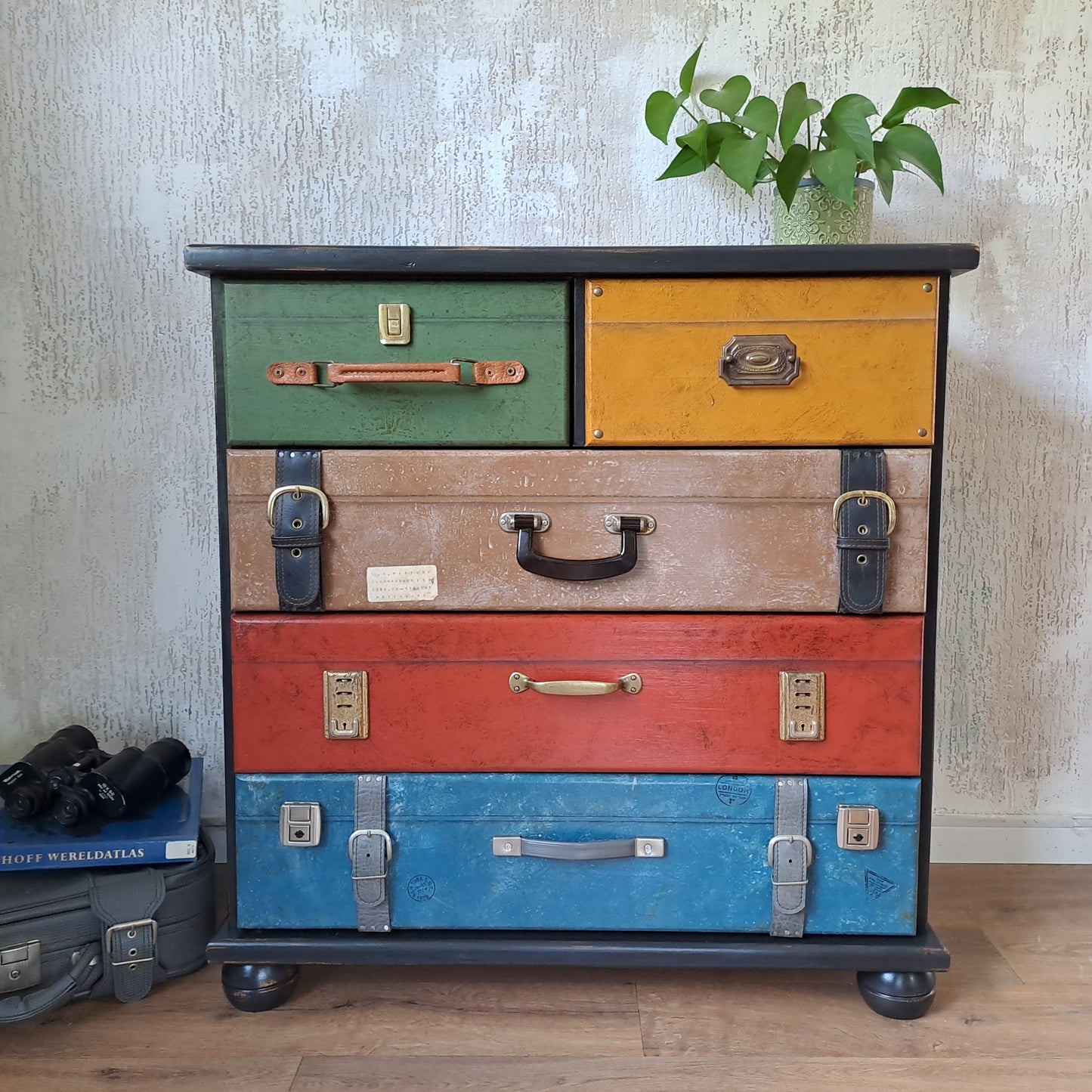 Ladekast in kofferlook
