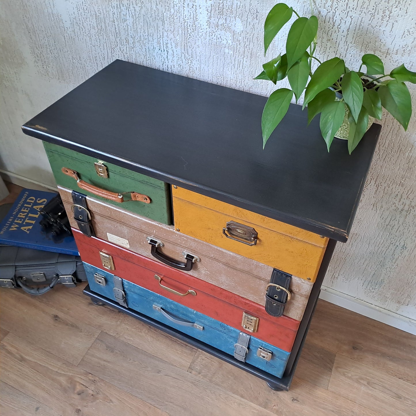 Ladekast in kofferlook