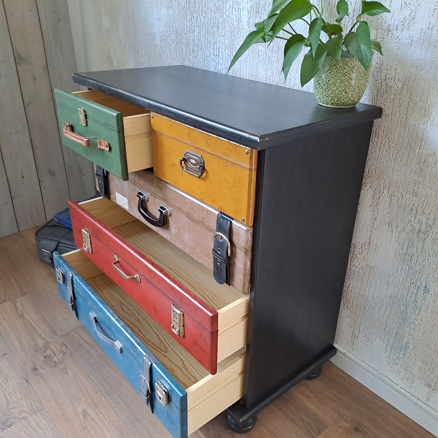 Ladekast in kofferlook