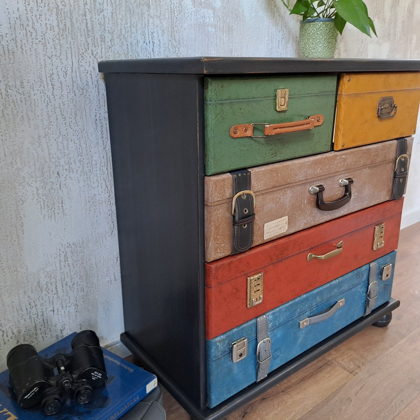 Ladekast in kofferlook