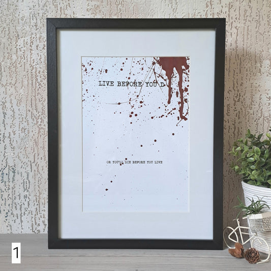 LIVE BEFORE YOU DIE