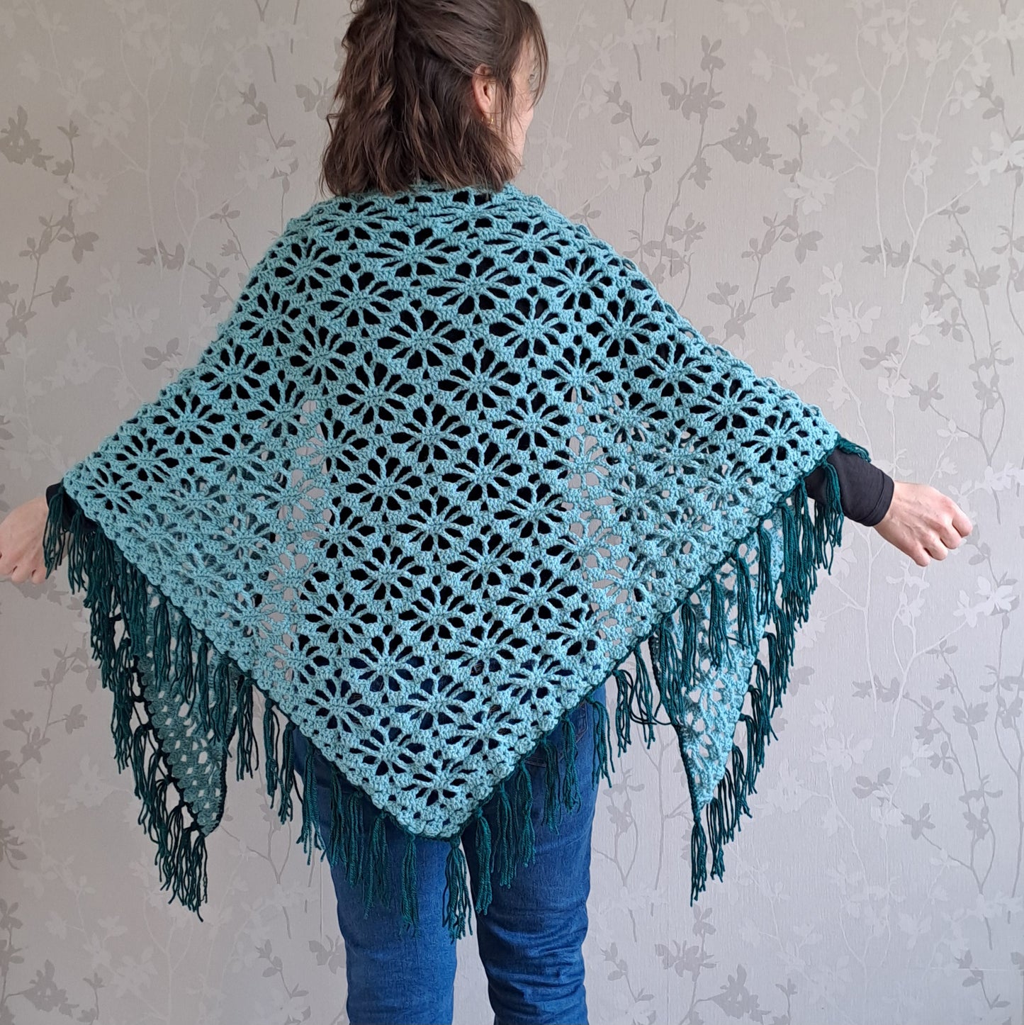 Omslagdoek bloempatroon