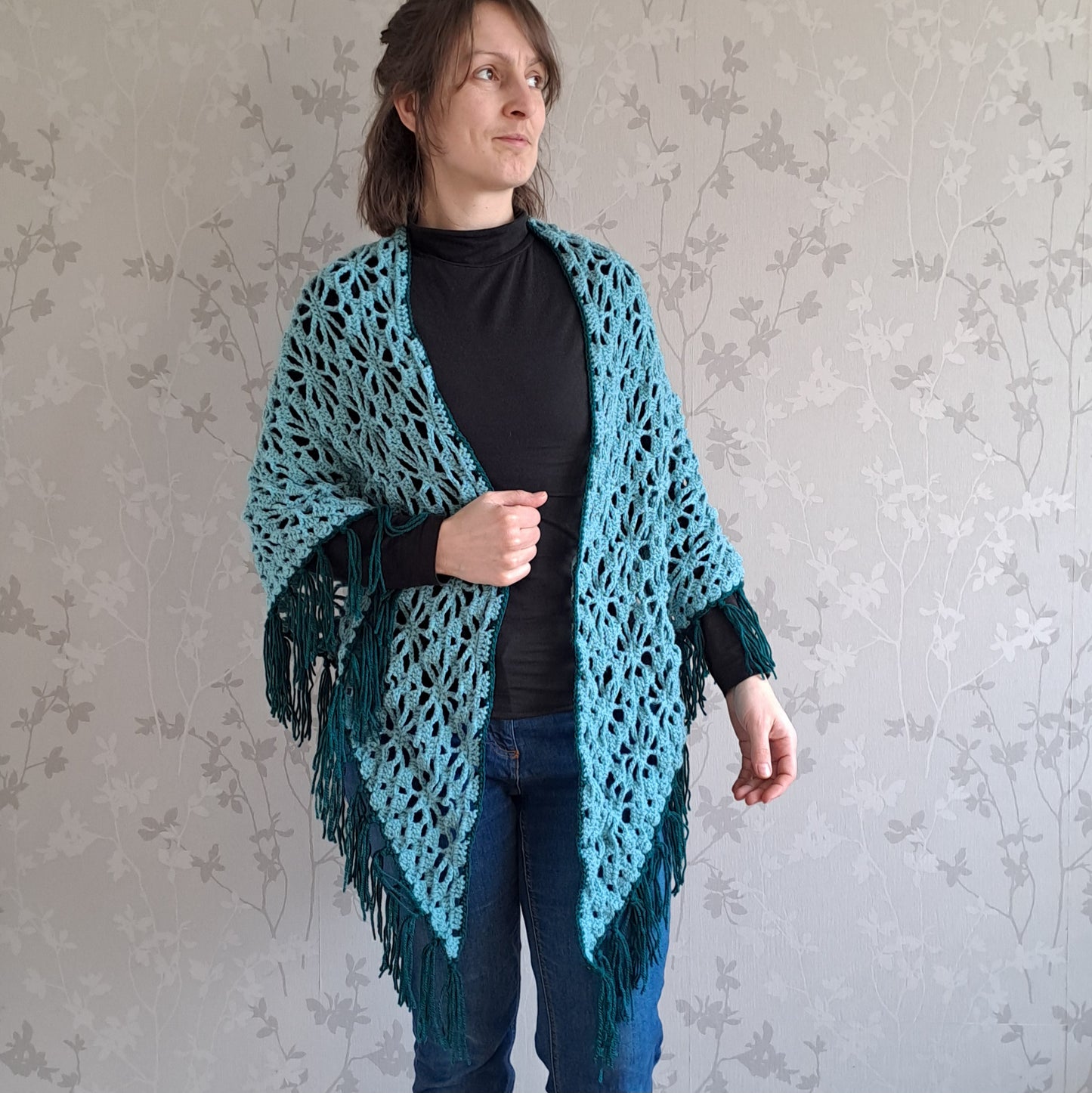 Omslagdoek bloempatroon