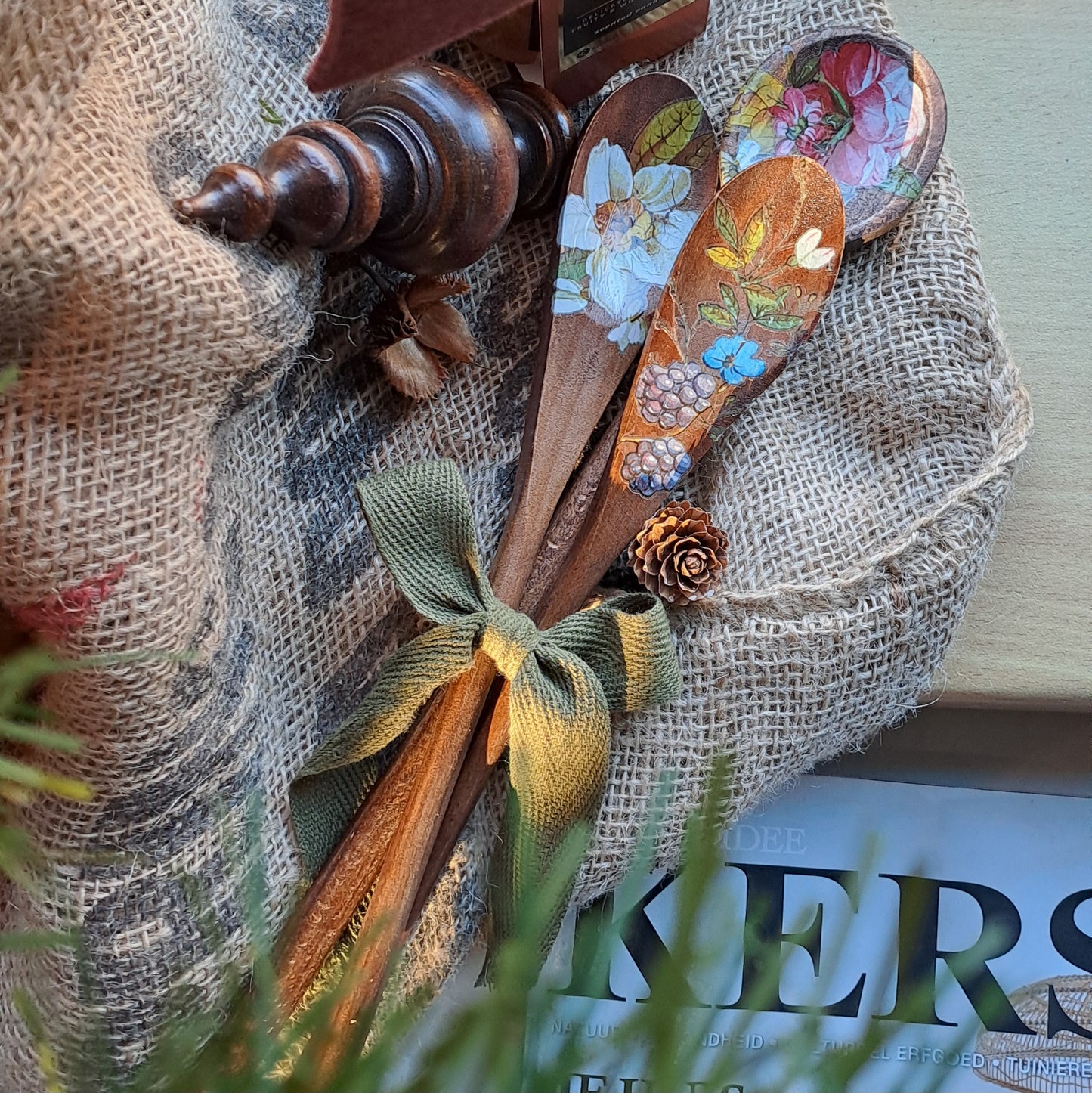 Decoratieve deegroller & pollepel