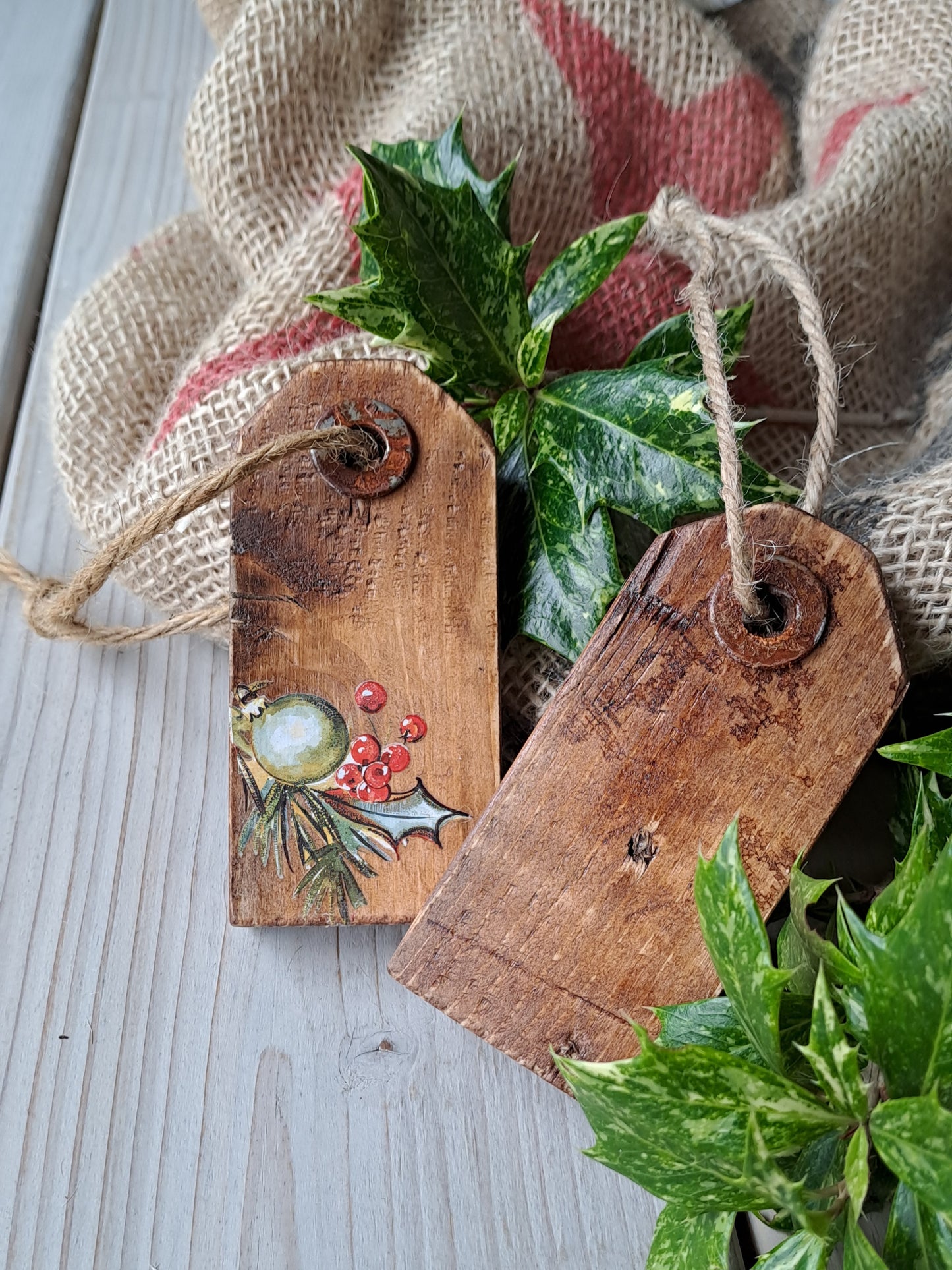 Houten prijskaartjes