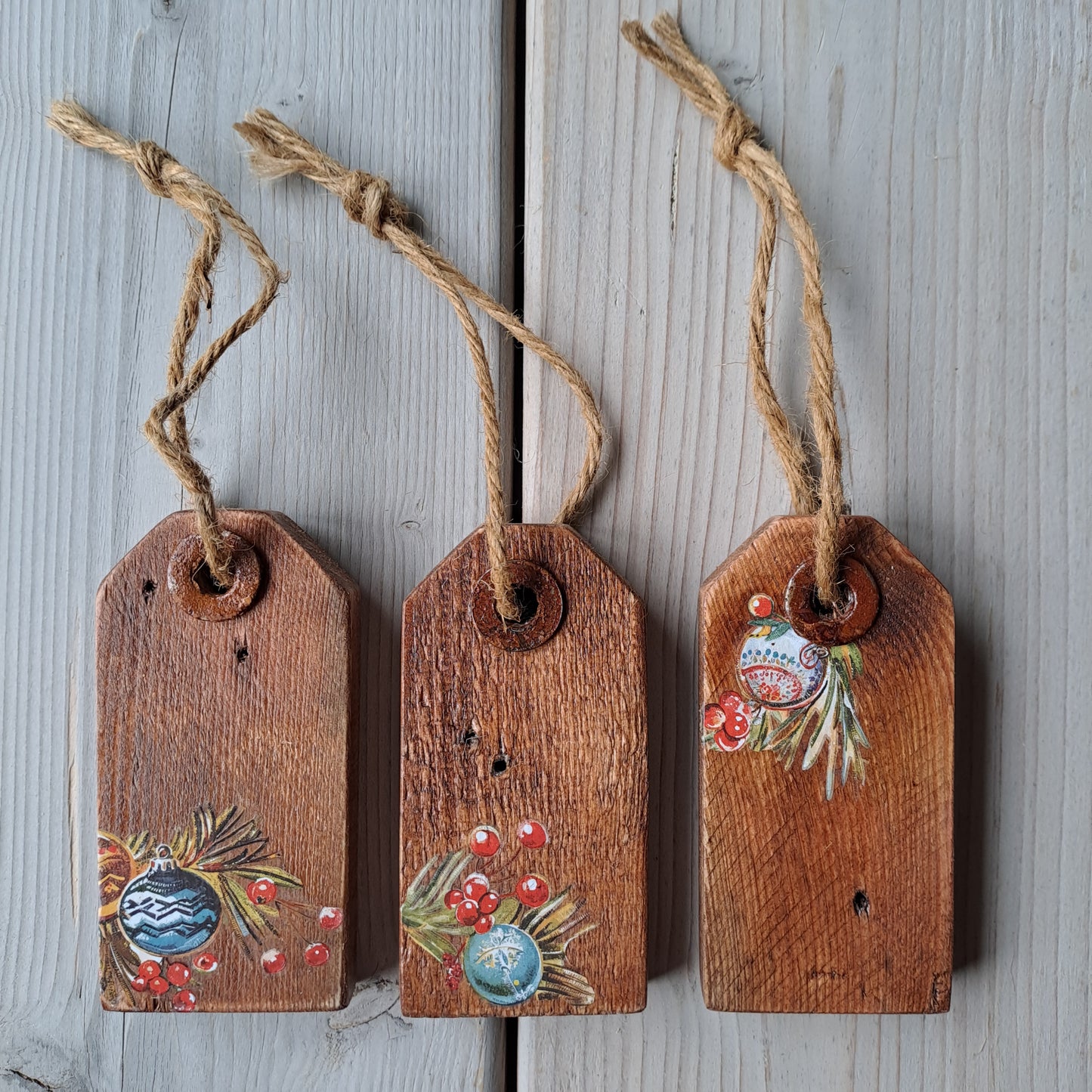Houten prijskaartjes
