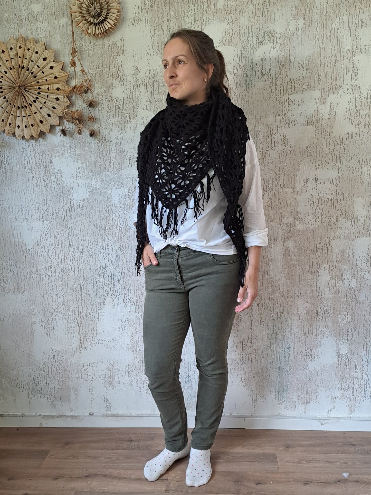 Omslagdoek bloempatroon