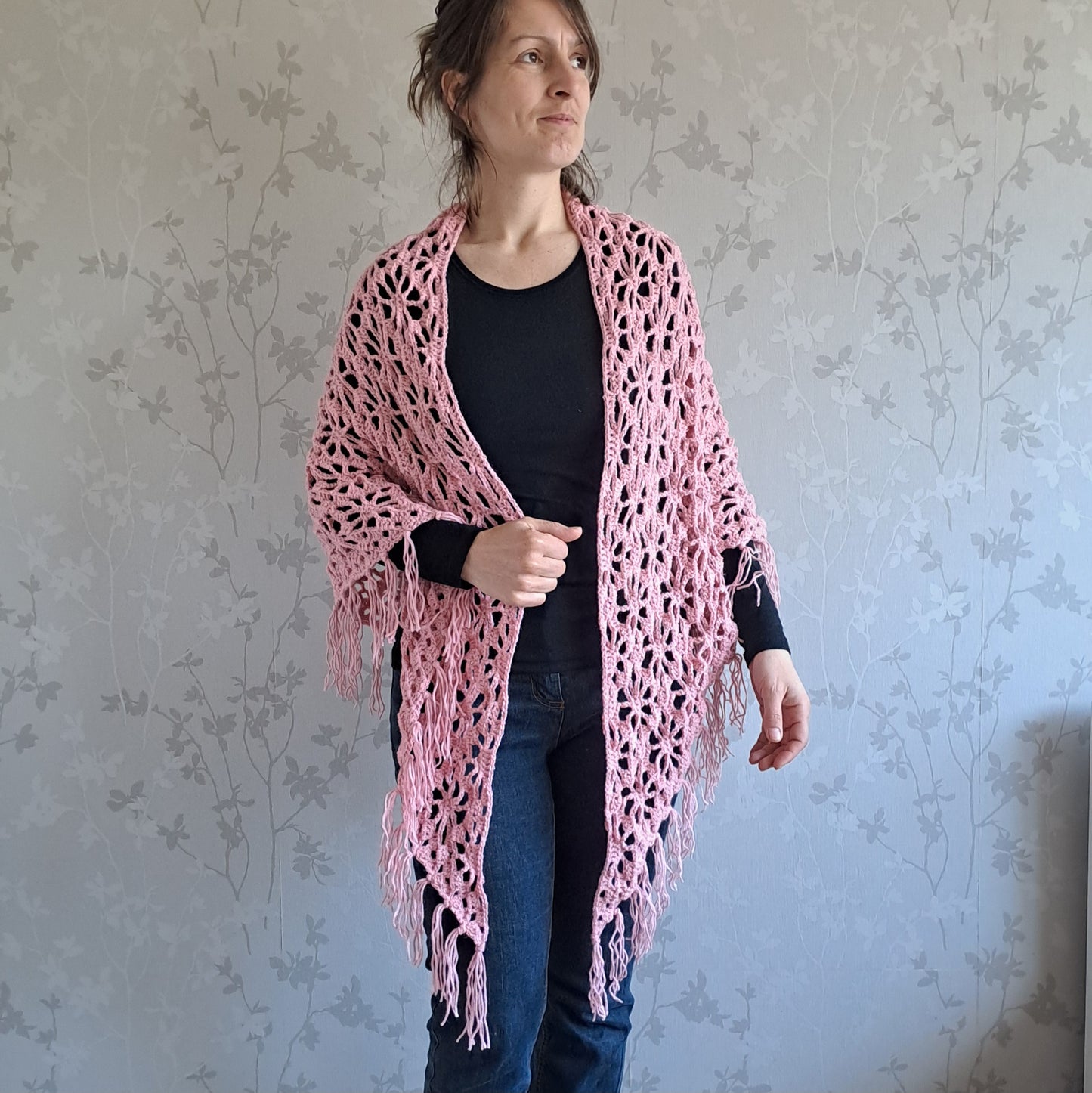 Omslagdoek bloempatroon