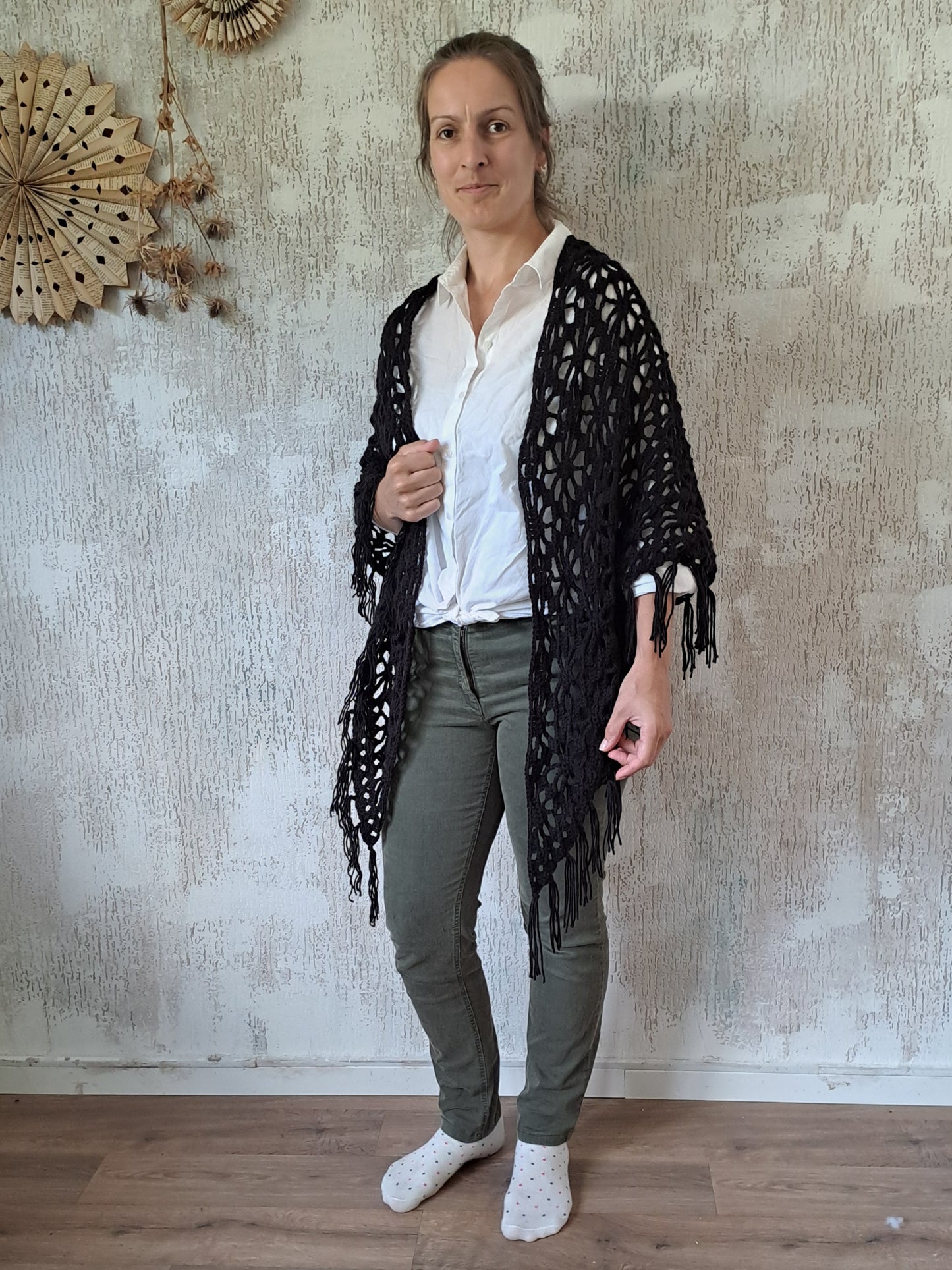 Omslagdoek bloempatroon