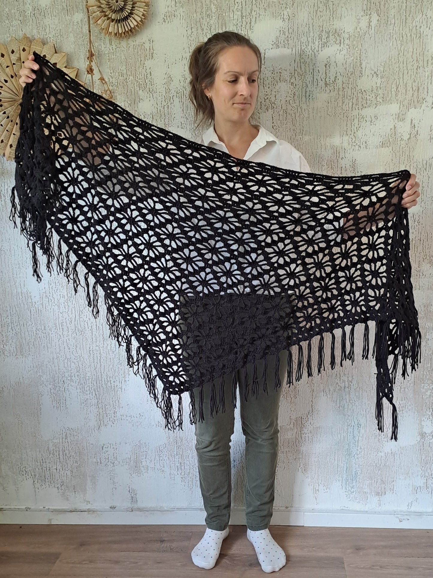 Omslagdoek bloempatroon