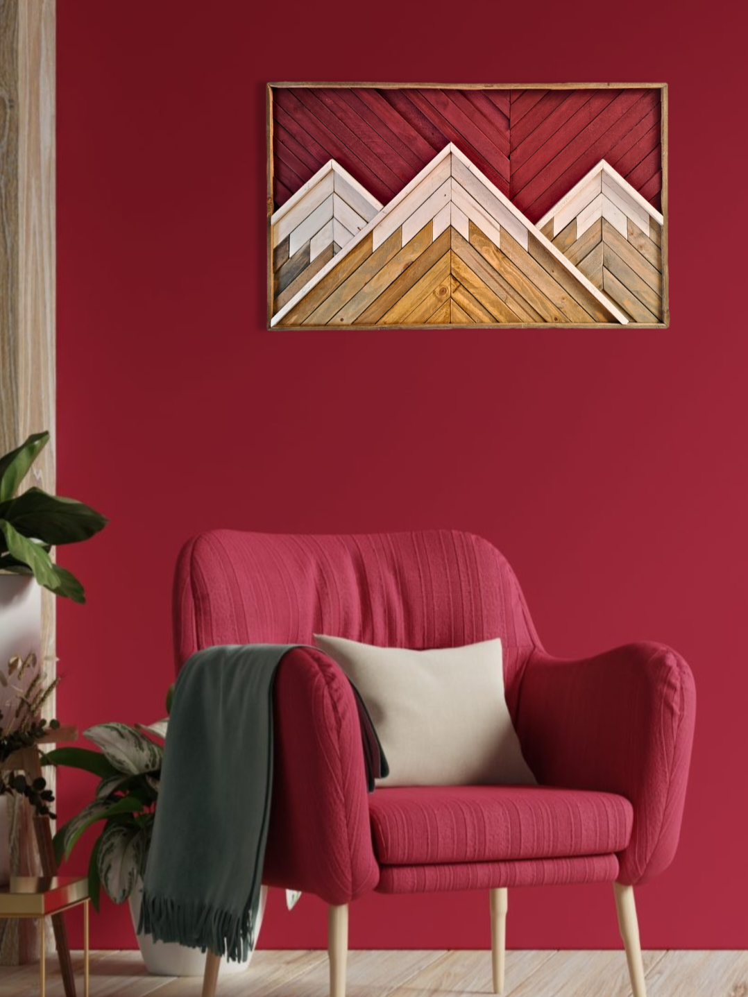 Wanddecoratie Mountain view