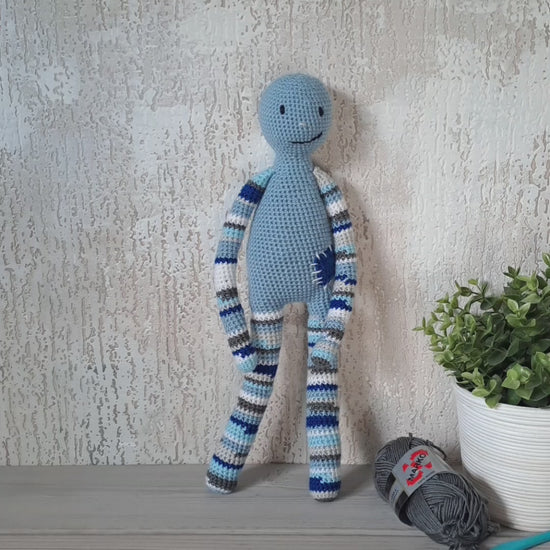 Gehaakte-pop restjes haken crochet yarn