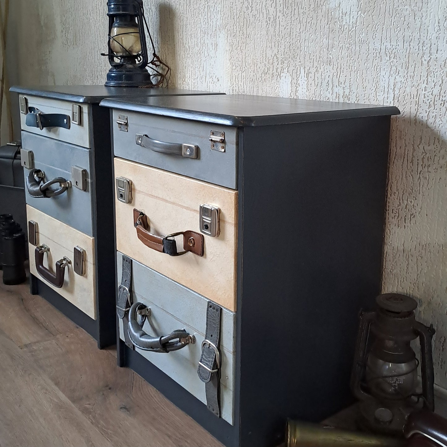 Nachtkastjes kofferlook