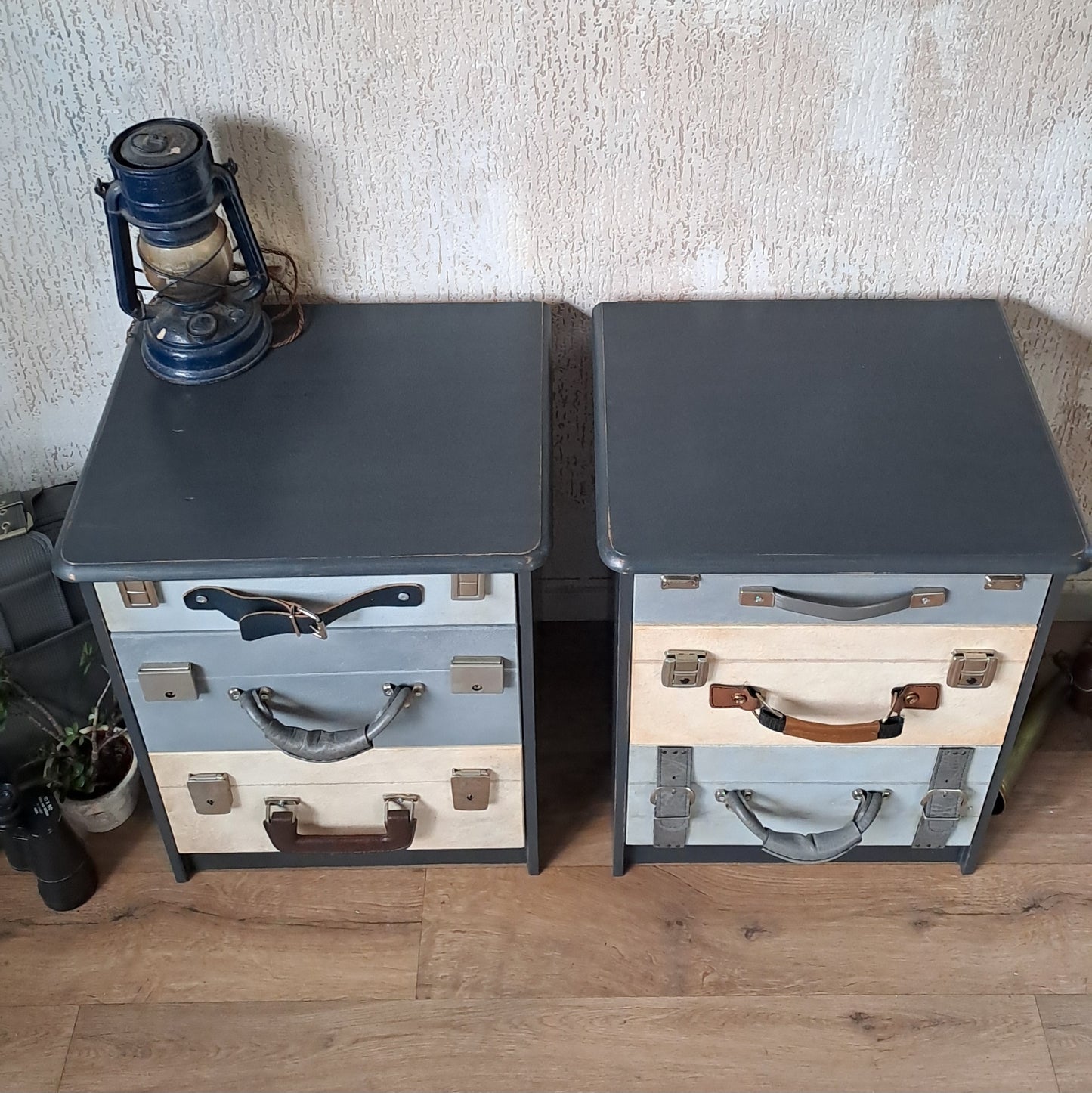 Nachtkastjes kofferlook