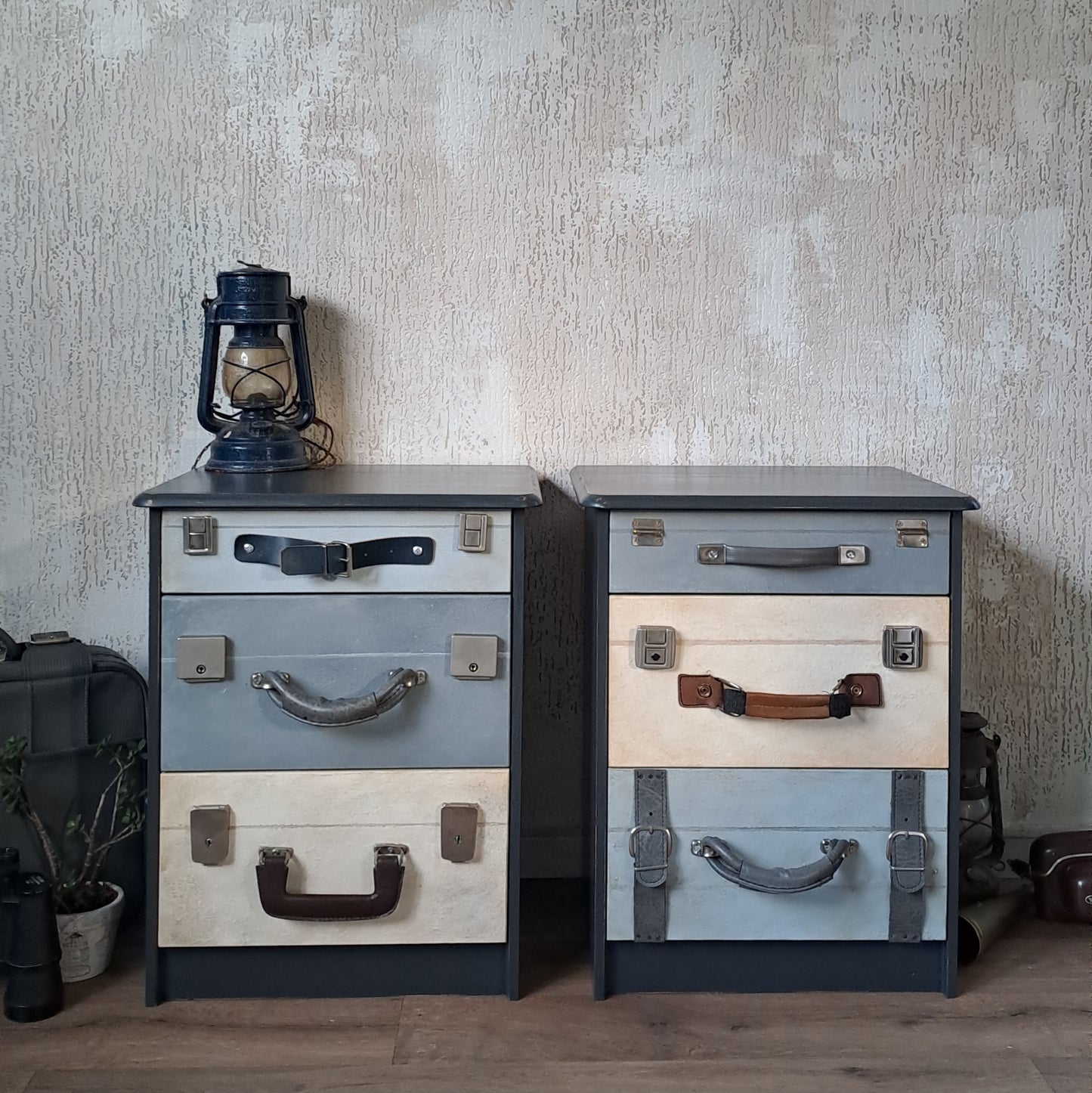 Nachtkastjes kofferlook